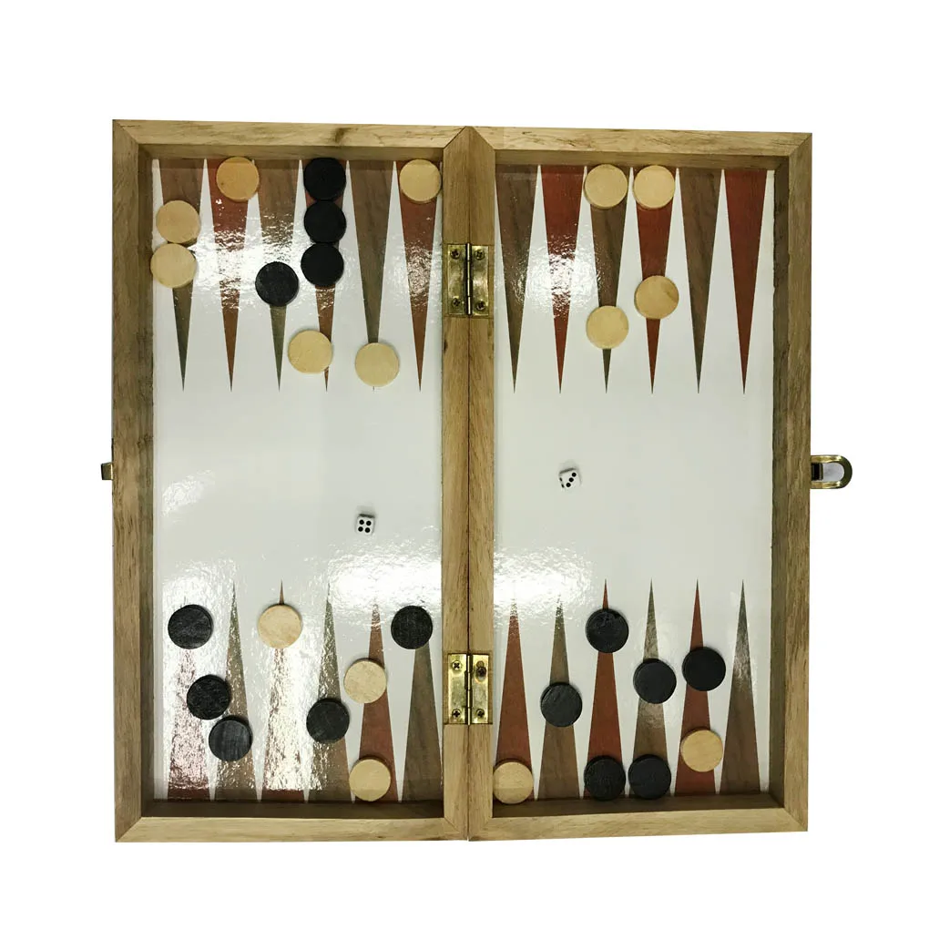 

Universal Standard 3 In 1 Wooden International Chess and Checkers Set Folding Board Beginner Travel Chess Parent-child dropship