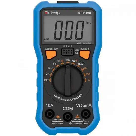 

Digital Multimeter ET-1110B Blue/Black MINIPA