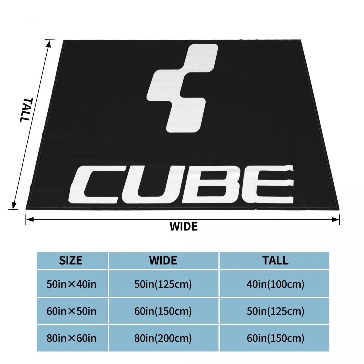 Велосипедное фланелевое одеяло с надписью любой логотип |
