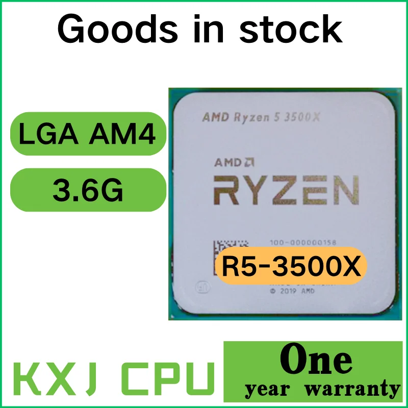 

Процессор AMD Ryzen 5 3500X для ПК, центральный процессор для компьютера, 6 ядер, 3,6 ГГц, 65 Вт, L3 = 32M, разъем AM4, 0,007-100