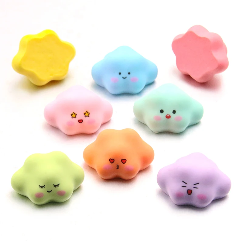 

10 шт. новые милые смешанные мини-облака с плоской задней поверхностью из смолы для украшения, украшения «сделай сам»