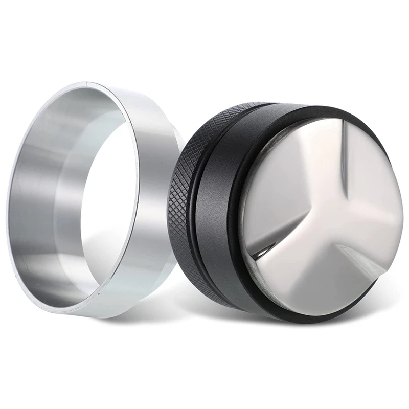 

53Mm Coffee Distributor And Tamper, Espresso Distribution With 54Mm Espresso Dosing Funnel Coffee Dosing Ring