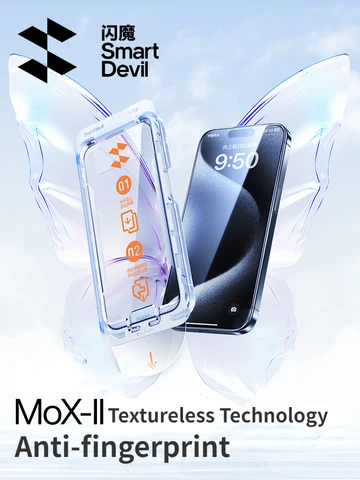 SmartDevil Dust-free Tempered Glass Film for iPhone Pro Max HD Clear Screen Protector for iPhone с Quick Install Tool 15 15