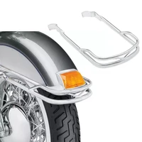 motorcycle chrome front fender rail bumper trim bracket for harley softtail classic