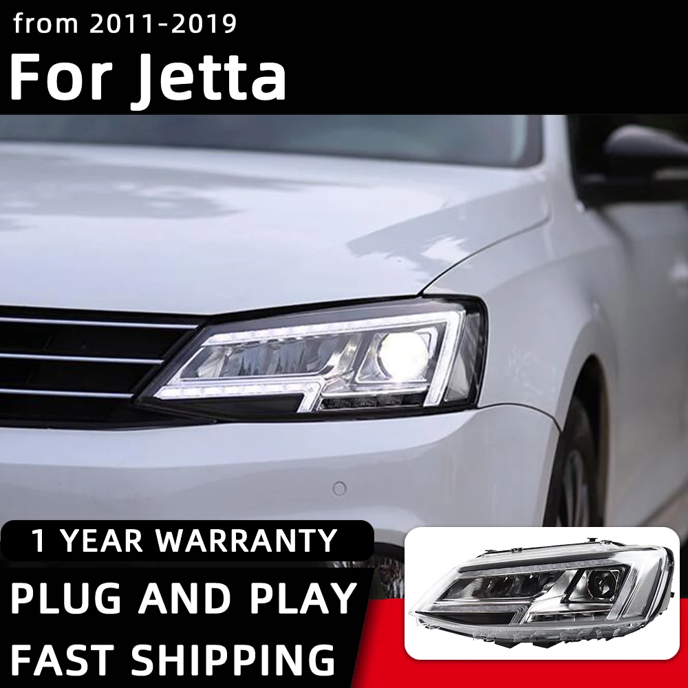Car Styling Headlights for VW Jetta MK6 LED Headlight 2011-2019 Jetta Head Lamp DRL Signal Projector Lens Automotive Accessories