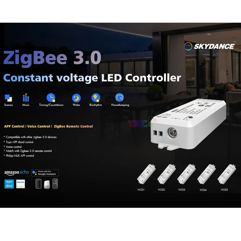 Skydance 12 В 24 ZigBee 3 0 контроллер светодиодной ленты с затемнением/CCT/RGB/RGBW/RGBCCT 1/2/3/4/5 CH