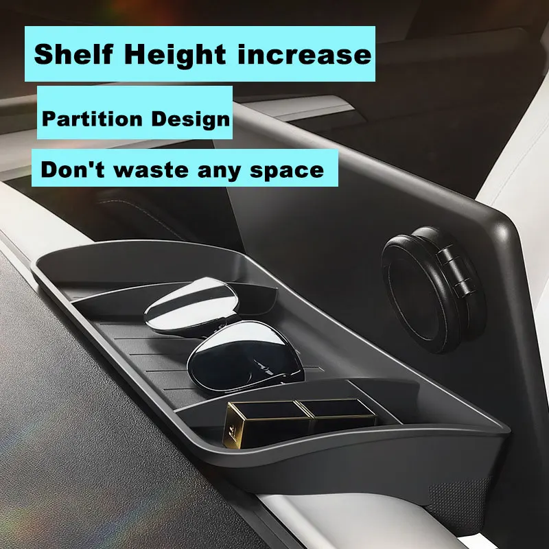 Скрытый лоток для хранения силикагеля Tesla Model 3Y 2017-2023 обновленный экран задний