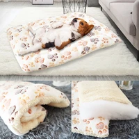 thickened pet blanket mat plush warm soft dog sofa bed washable puppy sleeping pad suitable for large medium small dogs cats