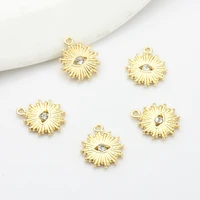 zinc alloy mini demon eyes charms handmade charms pendants 10pcslot for diy jewelry earrings making finding accessories