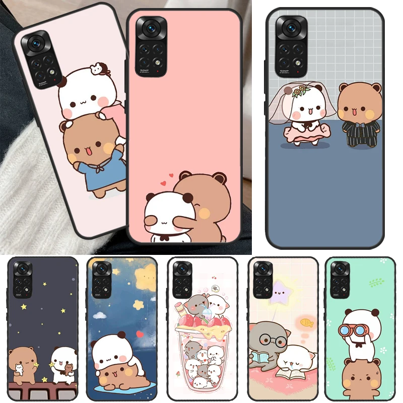 

Peach And Goma Cats Case For Xiaomi Redmi Note 11 Pro 8 9 11S 10S 9S Note 10 Pro Cover For Redmi 10 10C 9A 9C