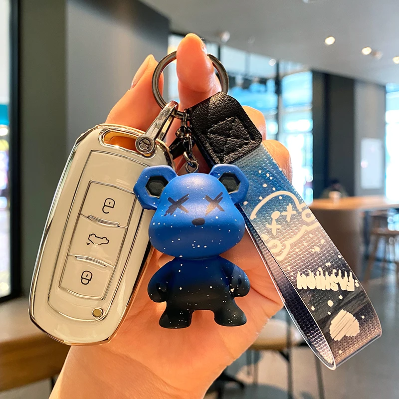

TPU Car Smart Key Cover Case Shell Fob For Geely Atlas Boyue NL3 EX7 SUV GT GC9 Emgrand X7 Borui Holder Keychain Accessories