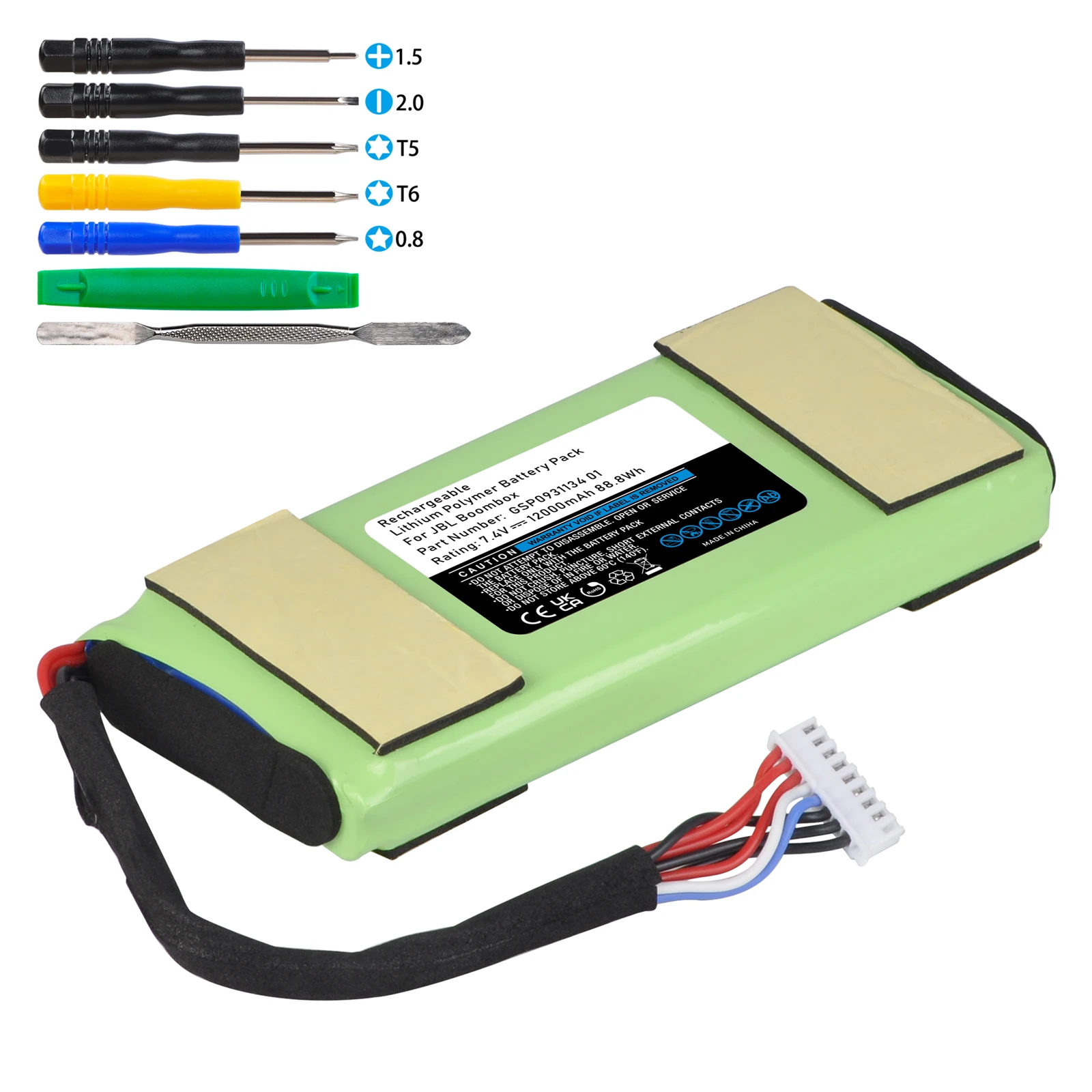 

GSP0931134 01 Battery for JBL Boombox 7.4V 12000mAh 88.8Wh Li-Polymer