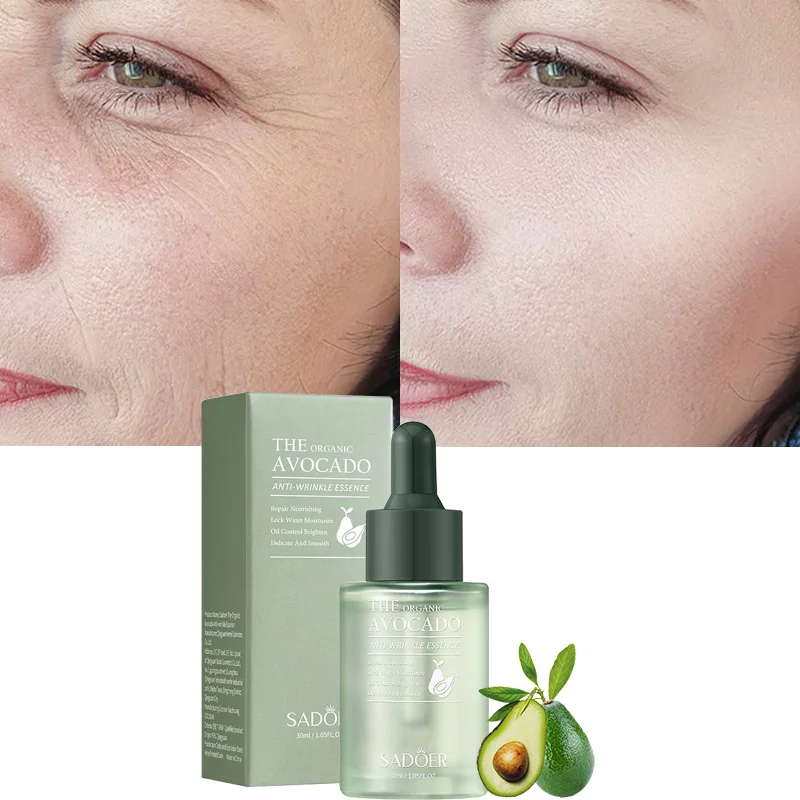 

30ml Avocado Anti-wrinkle Serum Anti-aging Pore Minimizing Emollient Essence Moisturizing Hydrating Repairing Skin Care Products