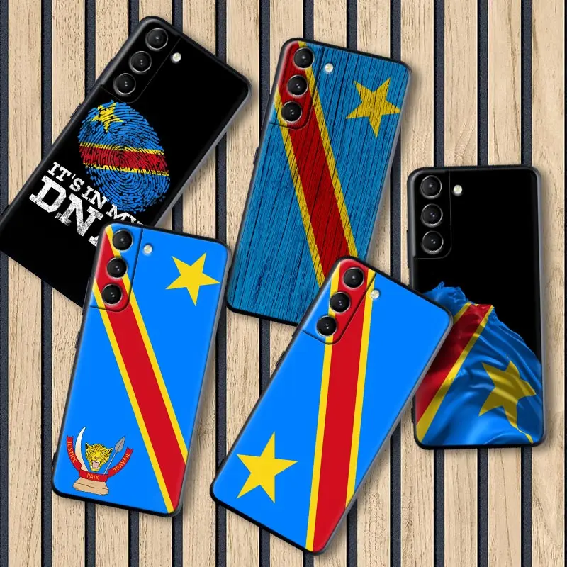 

Democratic Republic Of The Congo Flag Case For Samsung Galaxy S22Ultra S21 FE S20 S22 Ultra S10 Plus S9 S8 Case Soft Funda Cover