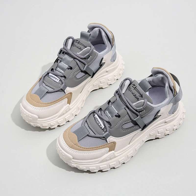 

Туфли Pmwrun Dad для женщин, модная Стильная летняя и осенняя новая Корейская версия, универсальная сетчатая дышащая Спортивная обувь для студе...