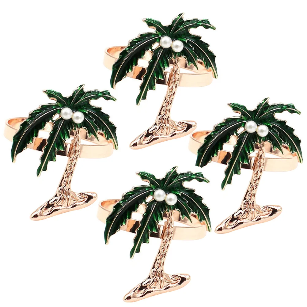 

Napkin Rings Holder Buckle Ring Tree Party Holders Decorations Metal Wedding Paper Towel Dinner Holding Beach Modeling Table