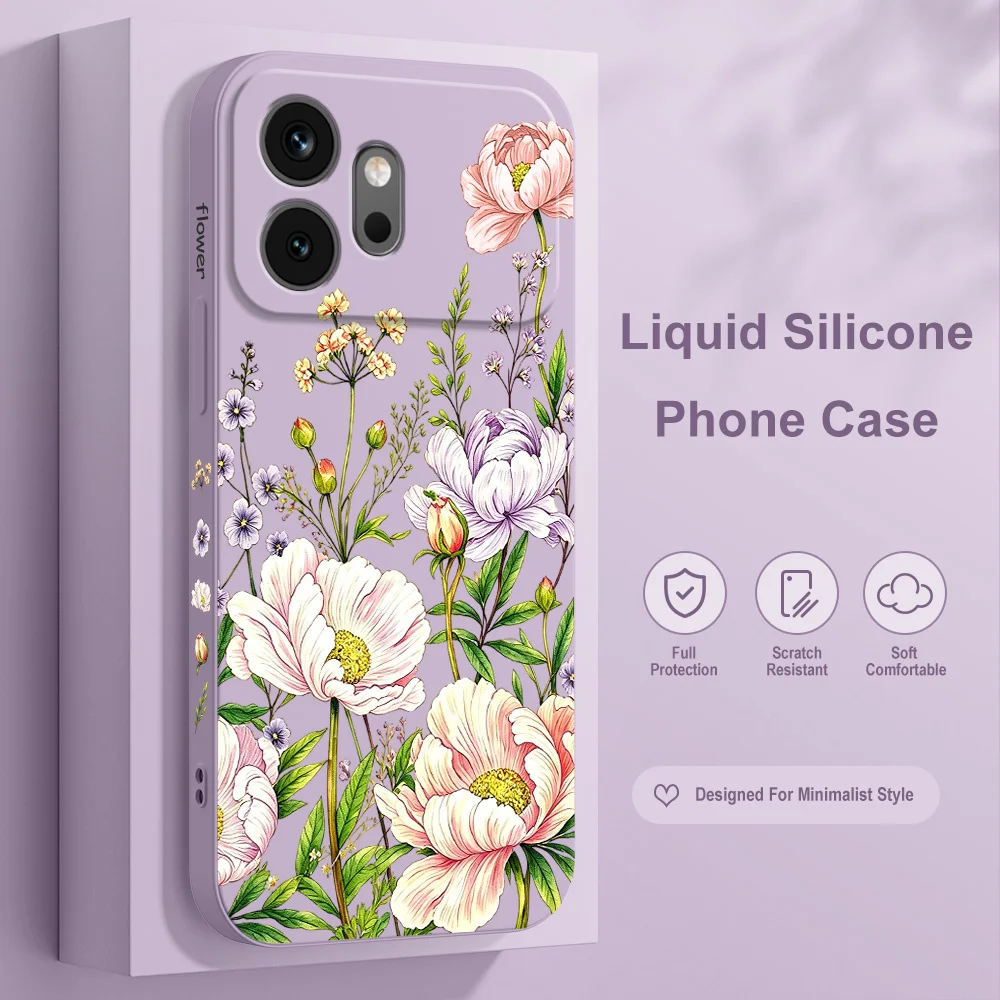 Фото Чехол для телефона Peony Patch для Huawei Honor 600 400 300 200 100 90 Pro Lite Smart Magic 8 7 4, силиконовый мягкий чехол №1