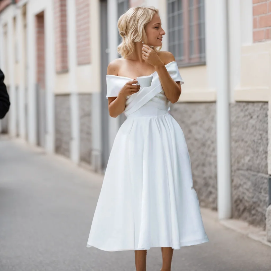 Атласные свадебные платья с открытыми плечами по индивидуальному заказу