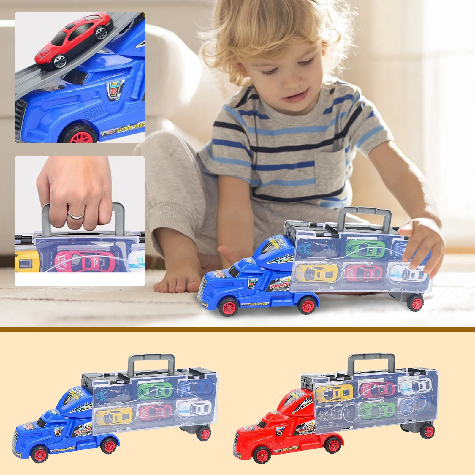 

Big Transport Car Container Carrier Big Truck Vehicles Toys With Mini Diecast Car Model Toy Kids Toys for Boys Girls игрушки