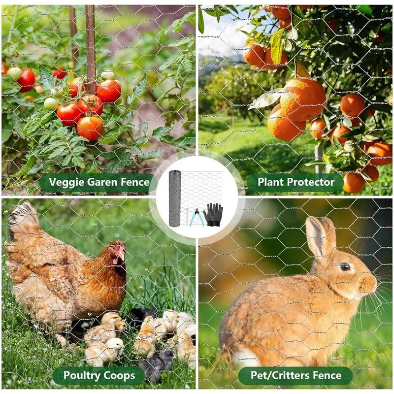 Металлическая проволочная сетка шестигранная защитная для птиц кроликов