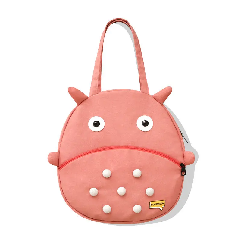 Totoro Children Canvas Shoulder Bags Animation Fun Shopping Bag Student New Girl Boy Backpack Large Capacity