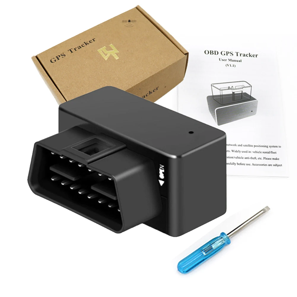 

OBD GPS Tracker Mini Car Tracker Voice Monitor Realtime Tracking GPS Locator Shock&Plug-out Alarm Geofence Free APP