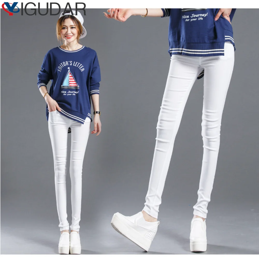 Womens Elastic High Waist Pockets Legging for Women Skinny Leggins Femme Pantalones De Mujer Casual Pencil Pants korean fashion