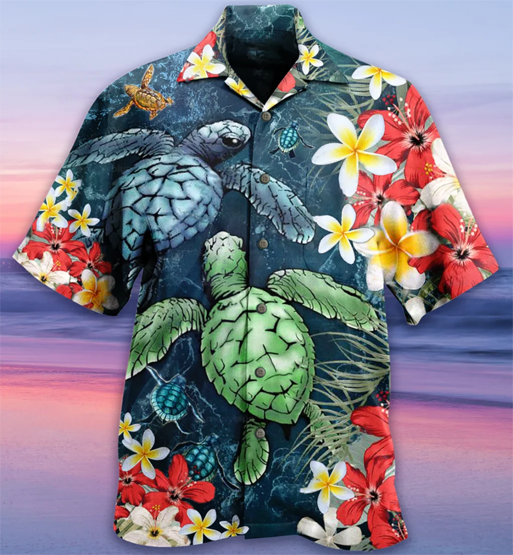 2022 Hawaiian Men's Shirts Funny Rooster Casual Beach Summer Tops Cuban Style Plus Size Fat Shirts For Men Button Up Streetwear