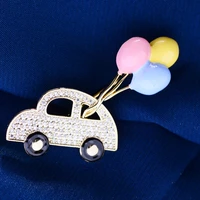 korean style new car brooch cute fashion balloon enamel color new pin creative personality accessories corsage tide