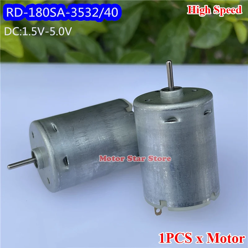 

Mabuchi RD-180SA-3532 Mini 21mm Round Electric Motor DC 3V 3.7V 5V 28500RPM High Speed Large Torque DIY Hobby Toy Car Boat Model