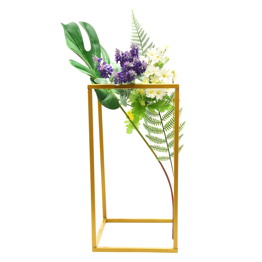 

3Pcs Vases Column Stand Rustproof Decoration Party Geometric Holder Centerpiece Prop Iron Art Detachable Wedding Flower Rack