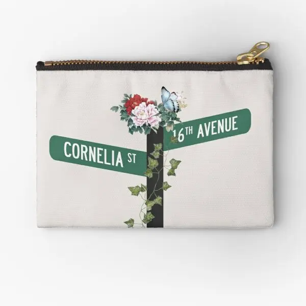 

Cornelia Street Zipper Pouches Packaging Pocket Women Pure Cosmetic Wallet Small Coin Men Money Underwear Socks Panties Storage
