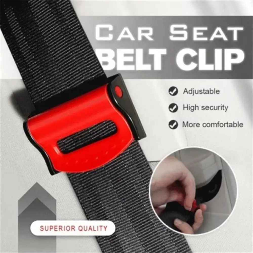 

2PCS Car Seat Belt Buckle Clip Adjustable Seat Belt Limiter Anti-skid Fixed Stopper Buckle Clip Car Belt Buckle Clip Accessories