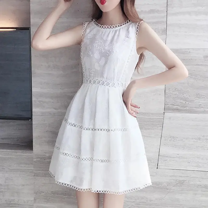 

White Princess Dresses Costume 2021 Teenage Kids girls dress 12 14 16 Years Old Children Summer College student Dresses
