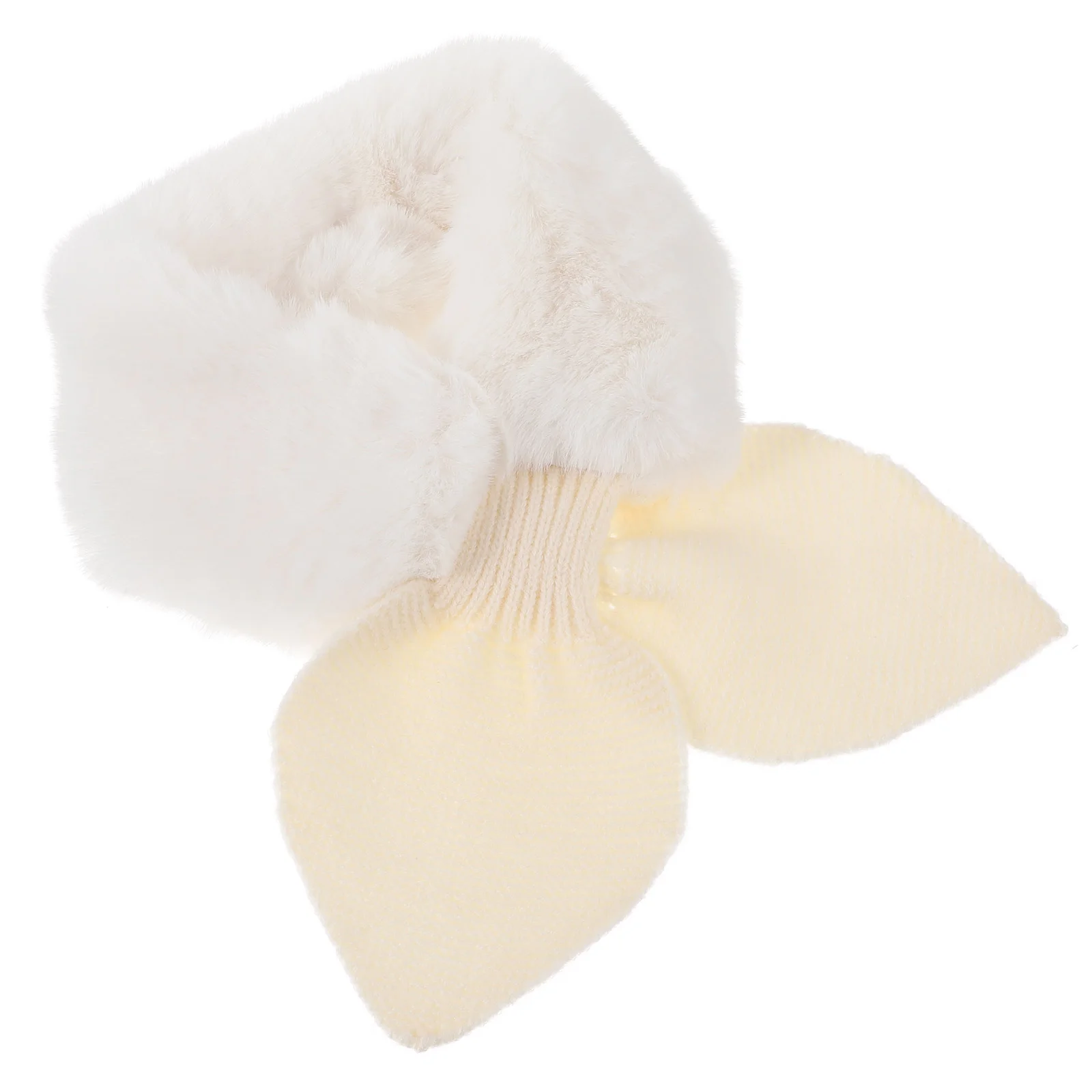 Толстый плюшевый шарф теплый шейный платок детский зимний крест рождественский