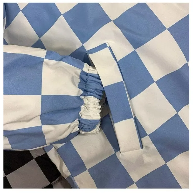 New men and women clothes winter jacket Youth Fashion Solid cotton coat Harajuku Temperament Single Stand Collar Simple parkas