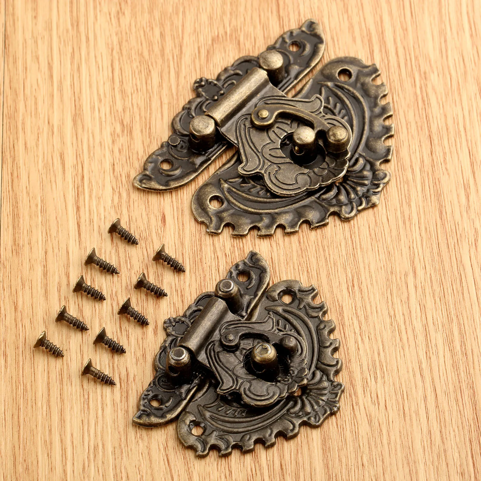 

1pc Box Hasps Lock Catch Latches for Jewelry Chest Box Suitcase Buckle Clip Clasp Vintage Funiture Hardware