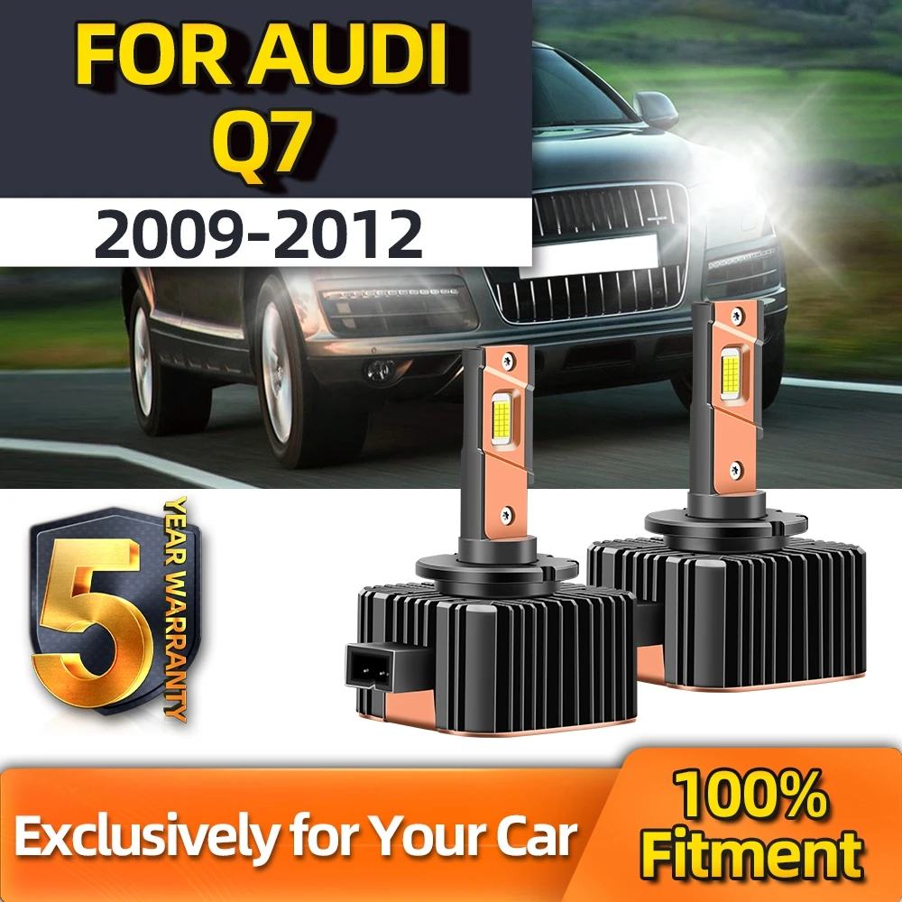 

TEENRAM 2x D3S 30000LM Turbo Two-sided CSP Chip 110W LED Headlights 6000K 12V 24V Auto Lamp For Audi Q7 2009 2010 2011 2012
