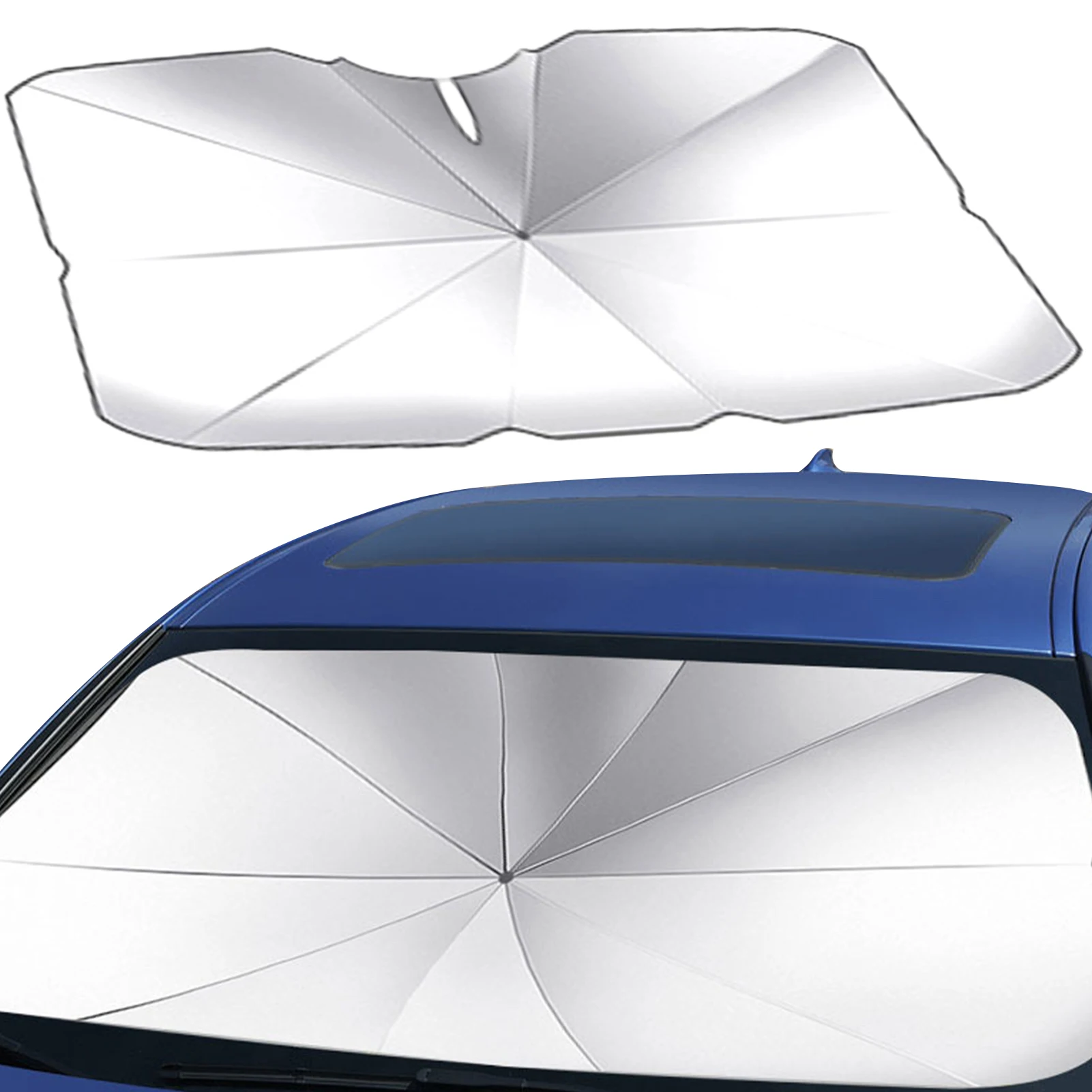 

Foldable Car Windshield Sun Shade Umbrella UV Protection Heat Insulation Parasol Auto Front Window Cover Interior Protector