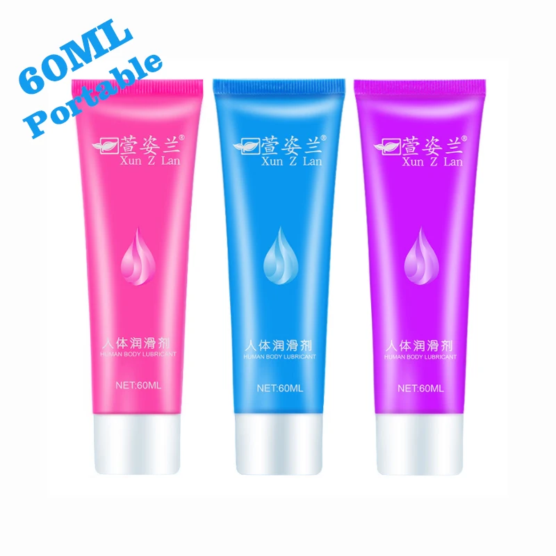 

Portable sex Lubricant 60ml Lubricants Water-based transprant Human body Sex Oil Vaginal Anal Gel Adults Sex Product Homosexual
