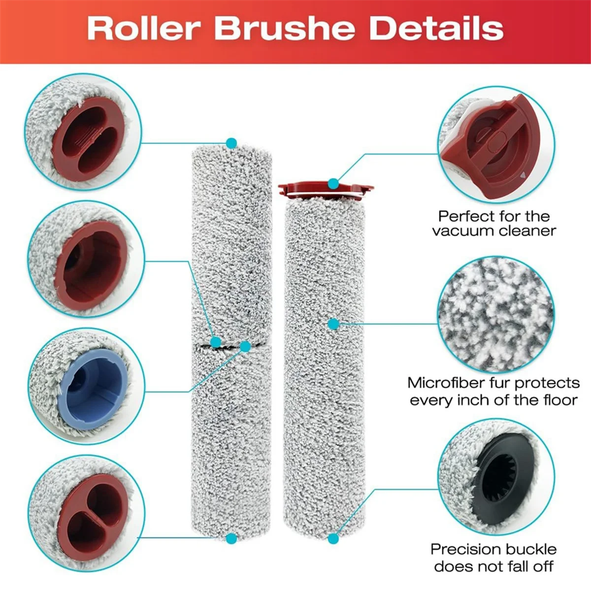 Brush Roller and Vacuum Cleaner Filter for Roborock Dyad Pro Wet Dry Spare Parts