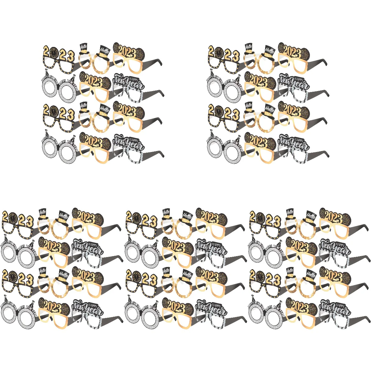 

60 New Year Eyeglasses Fancy New Year Party Glasses Celebration Party Favors