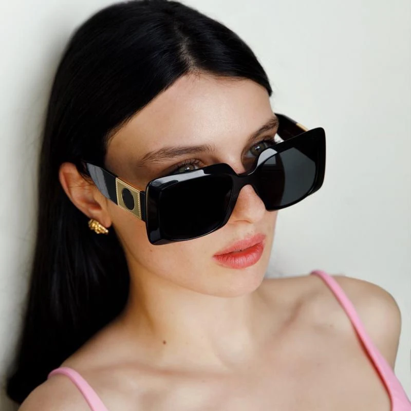 

Солнцезащитные очки женские, ацетатные брендовые Дизайнерские Большие Квадратные солнечные очки высокого качества, с защитой UV400, для улиц...