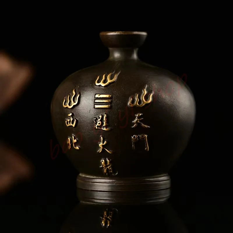 Бутылка огненного дракона из чистой меди/благоприятное украшение