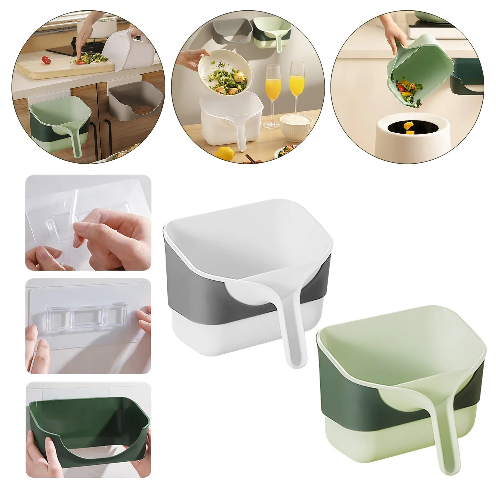 

Hanging Mini Trash Can For Kitchen Cabinet Door Small Trash Can Under Sink Wall Mounted Trash Can Mini Trash Bags J Simple Human