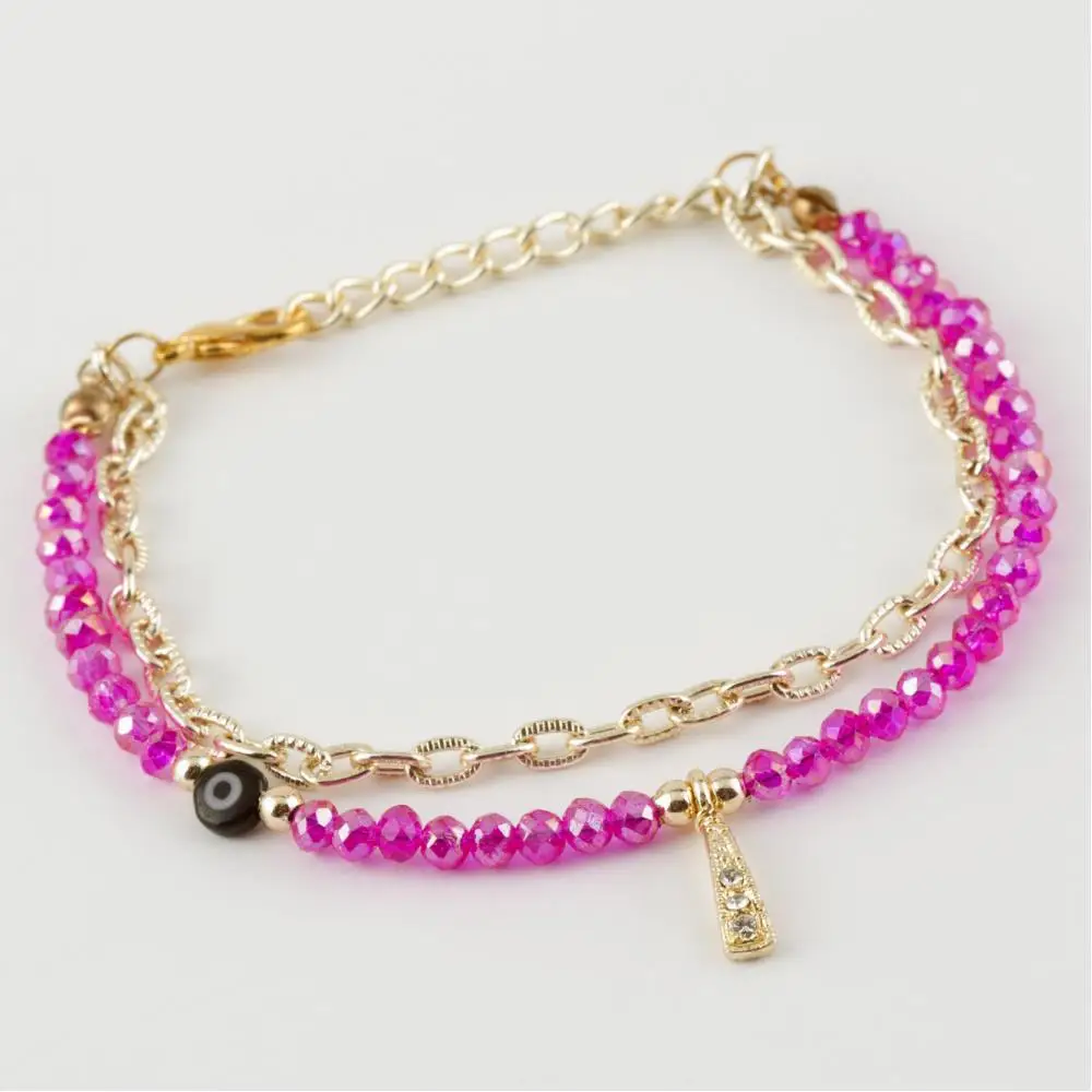 

Dual Crystal Chain Bracelet