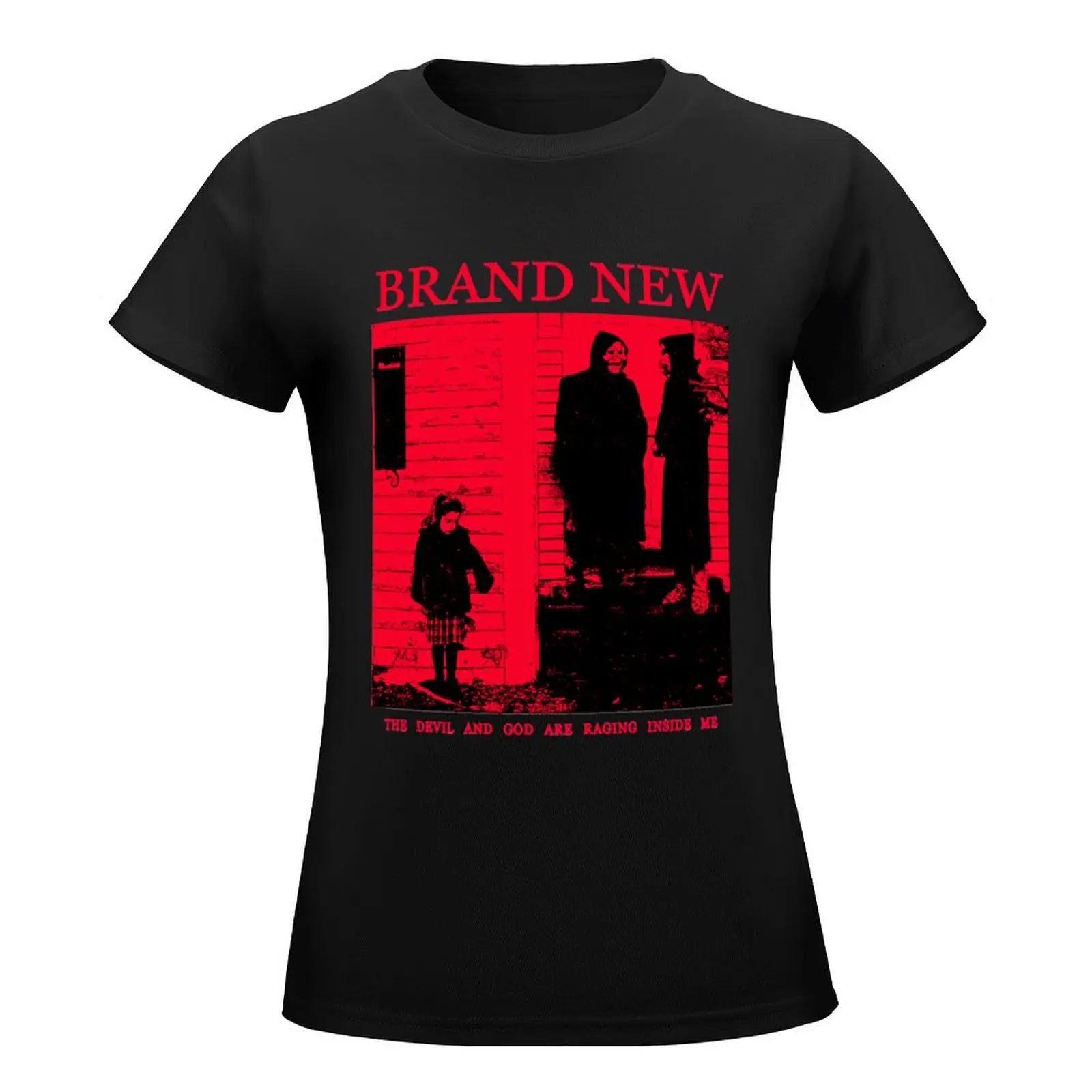 Хлопковая футболка &quotThe Devil and God Are Raging Inside Me&quot