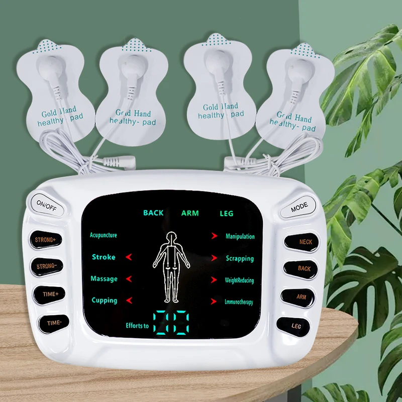 Full Body Tens Acupuncture Electric Therapy Massager EMS Muscle Stimulator Meridian Physiotherapy Massage Apparatus Massager