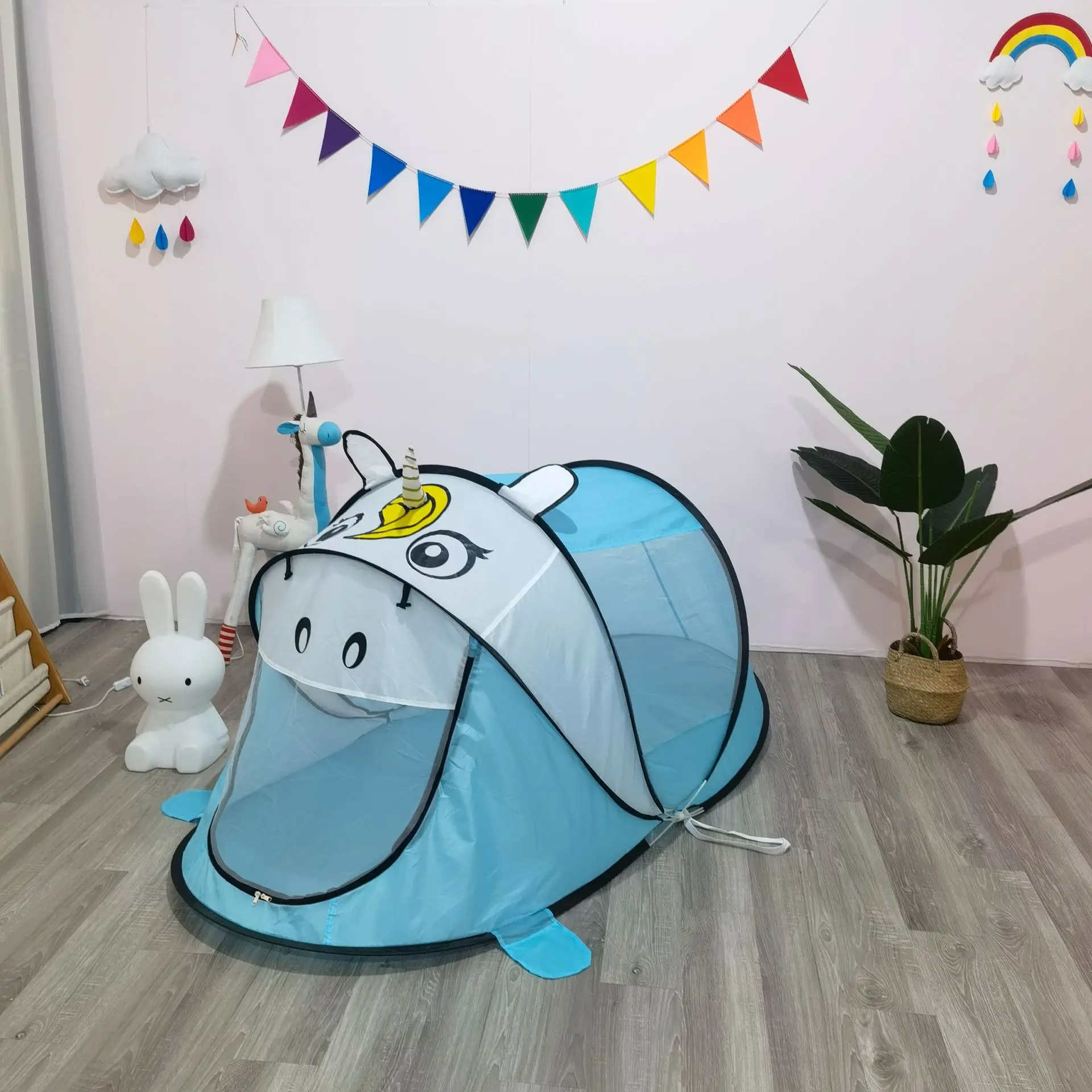 Складной пляжный тент для детей 4-6 лет, детский уличный навес от солнца, пляжный шатер, игровой домик-замок принцессы, секретная база (art.: 3920db476f522) - 3920db476f522