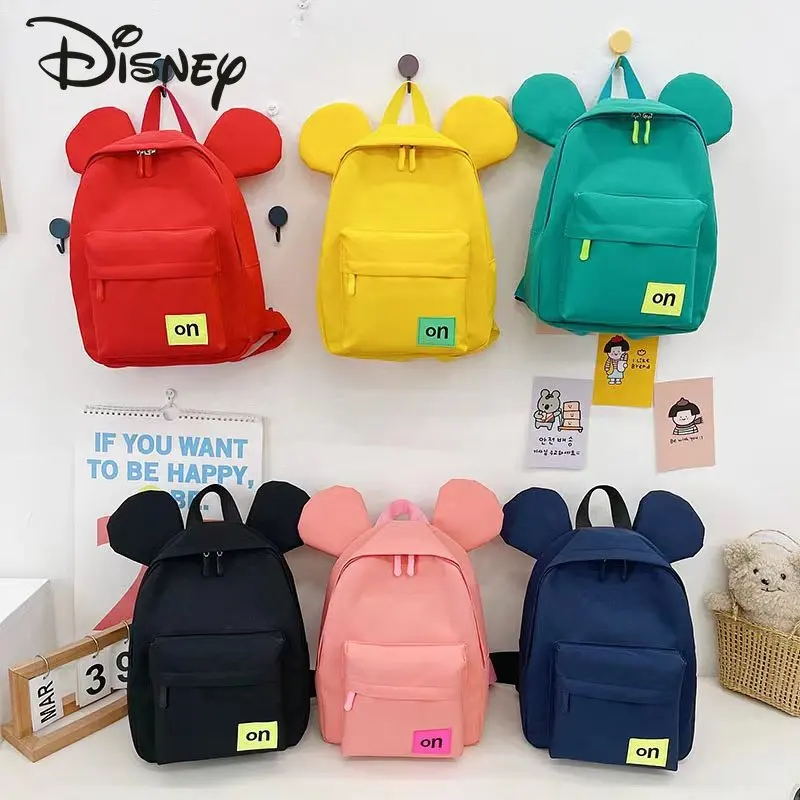 Disney Mickey Fashion Women's Backpack High Quality Cartoon Large Capacity Student Backpack Versatile Casual Fashion Backpack